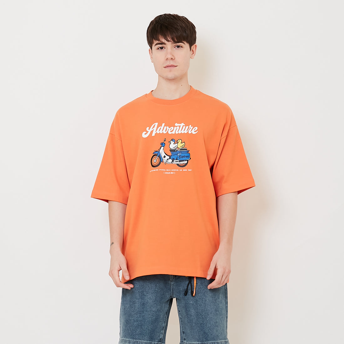 Men Printed Oversized Tee - SM2504087