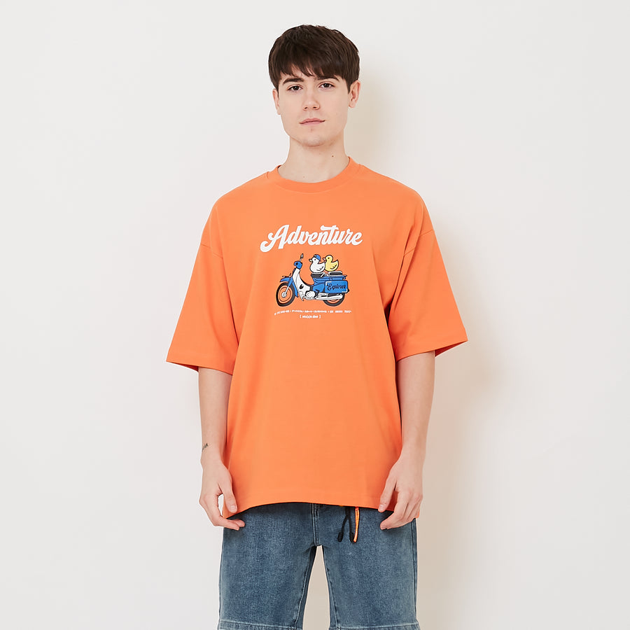 Men Printed Oversized Tee - SM2504087