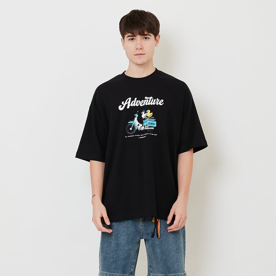 Men Printed Oversized Tee - SM2504087
