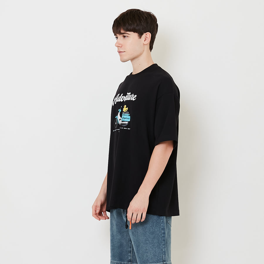 Men Printed Oversized Tee - SM2504087