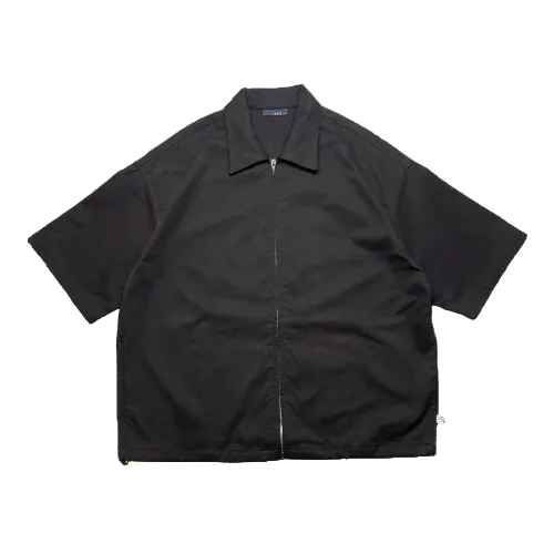 Men Oversized Shirt - Black - SM2504095B