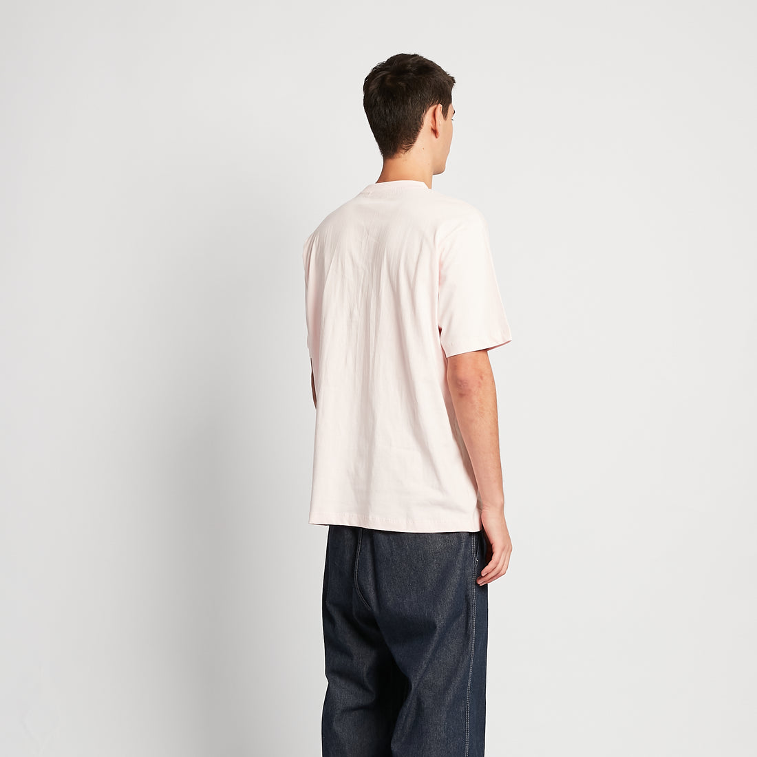 Men Graphic Tee - Light Pink - SM2505073A