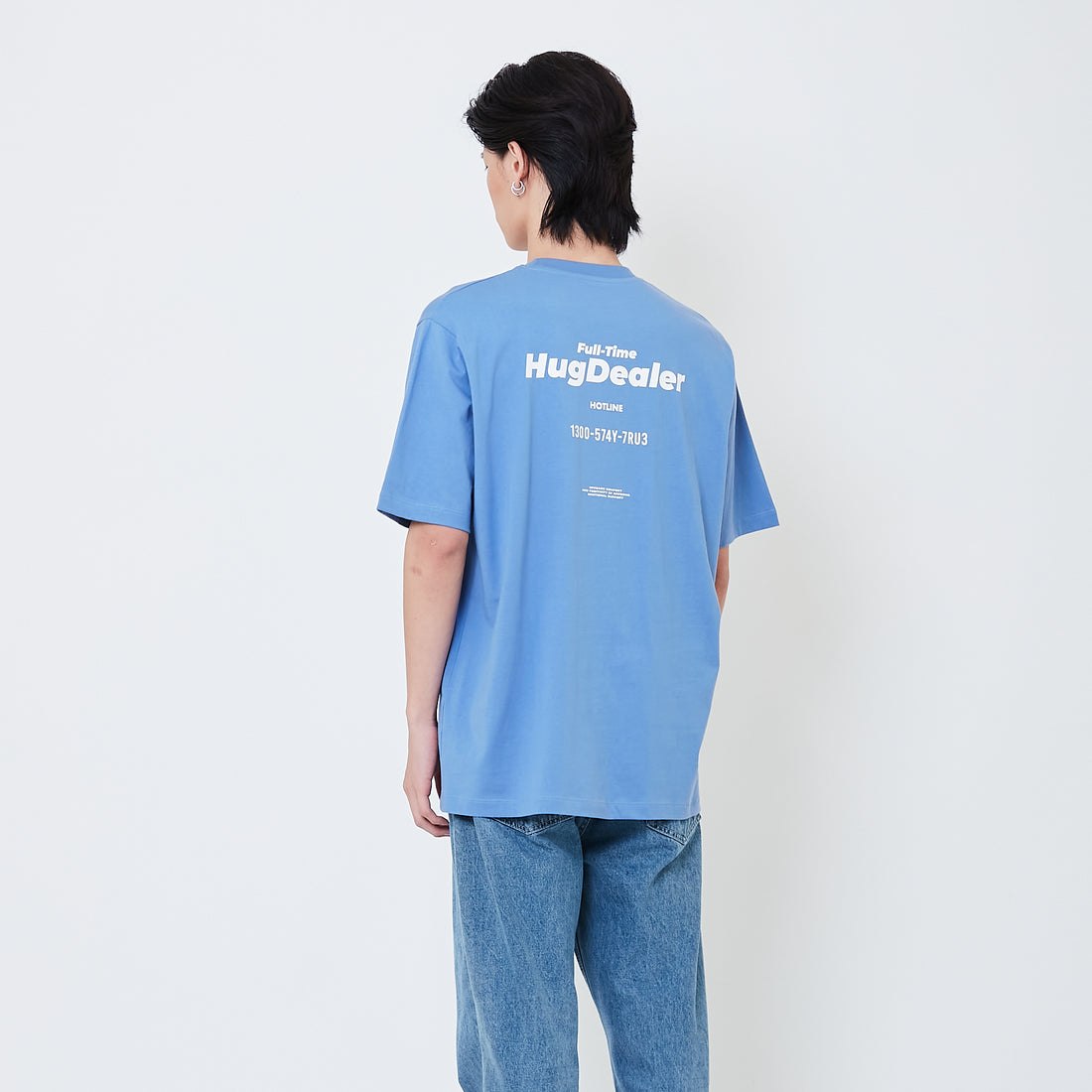 Men Graphic Tee - Royal Blue - SM2505074A