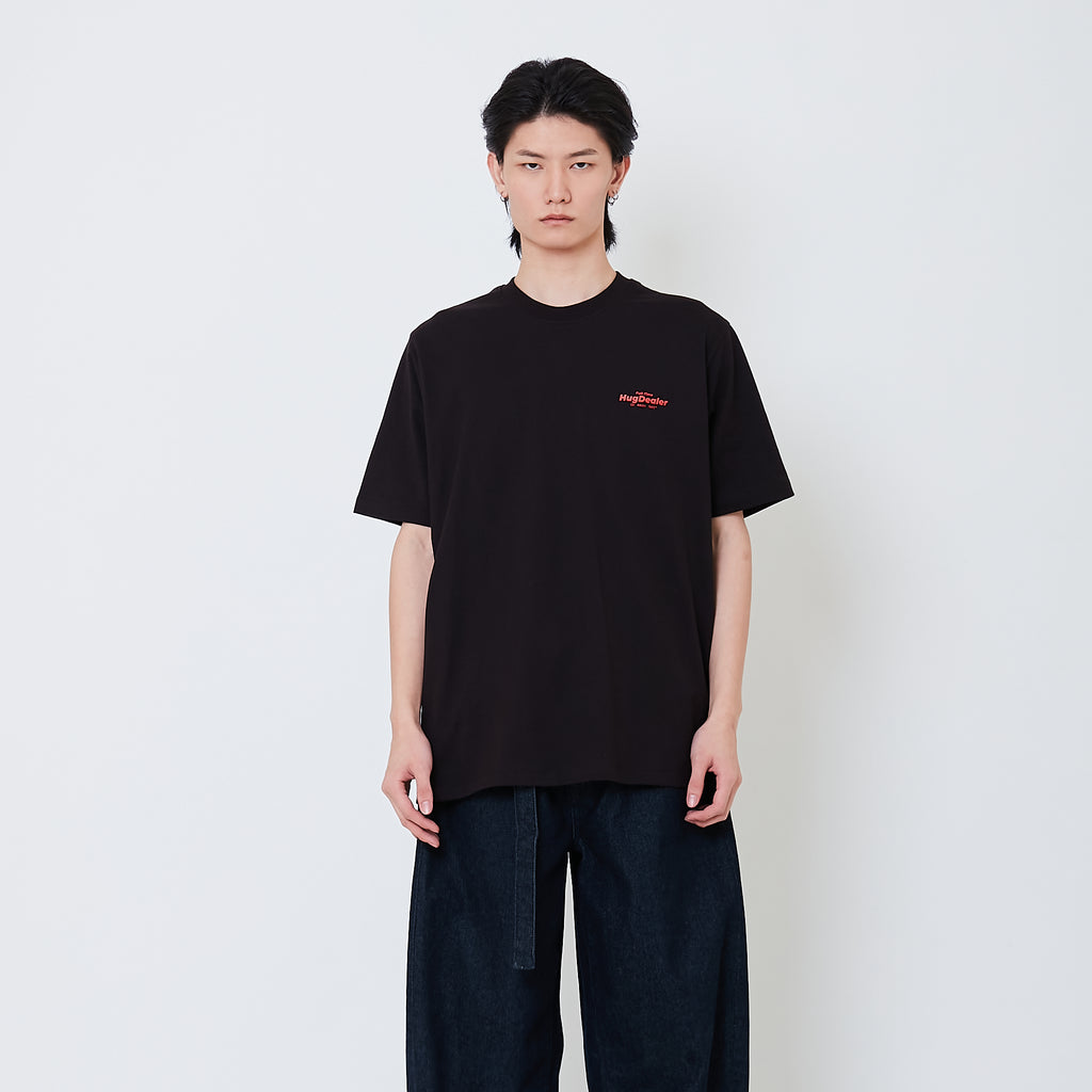 Men Graphic Tee - Black - SM2505074B
