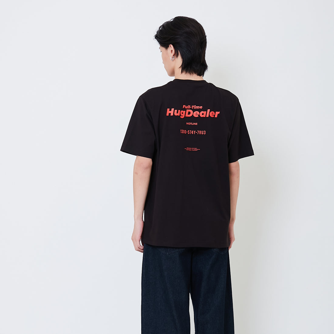 Men Graphic Tee - Black - SM2505074B