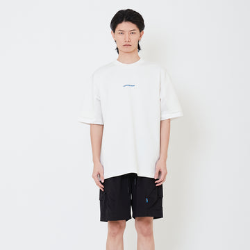 Men Hybrid Oversized Tee - Off White - SM2505102A