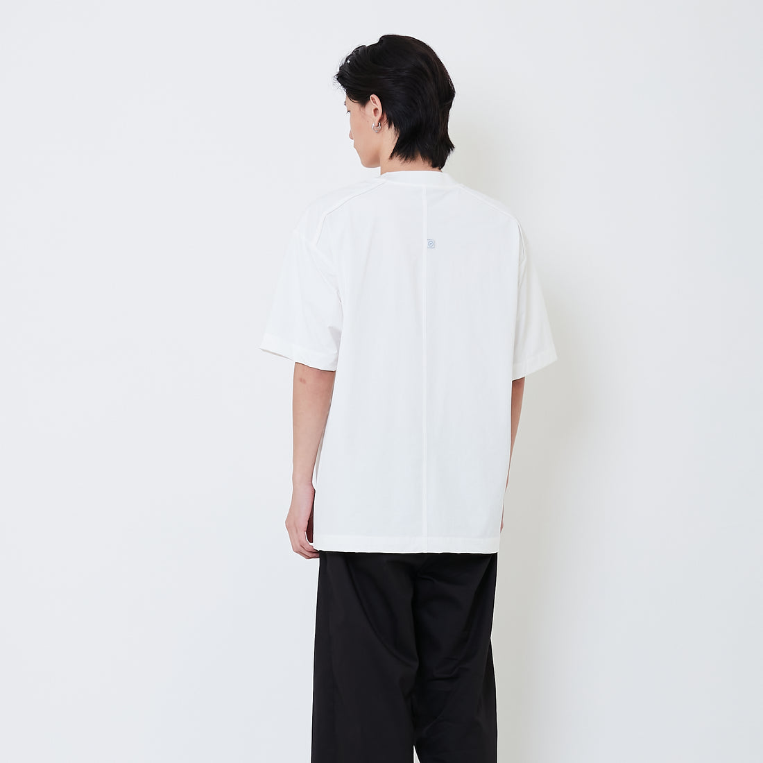 Men Oversized Nylon Top - Off White - SM2505104A