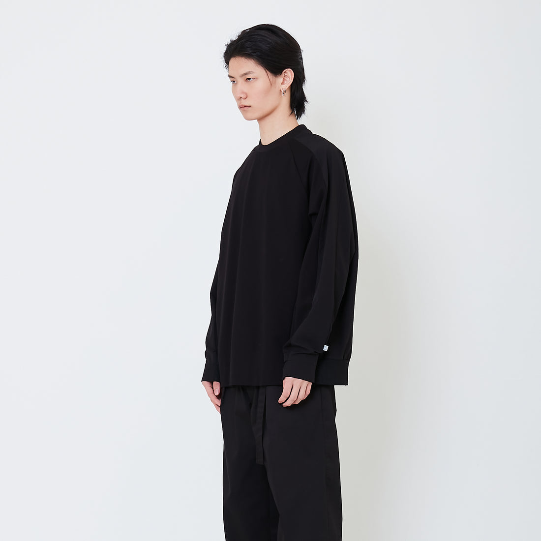 Men Oversized Sweatshirt - Black - SM2505106B