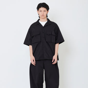 Men Oversized Shirt - Black - SM2505108B