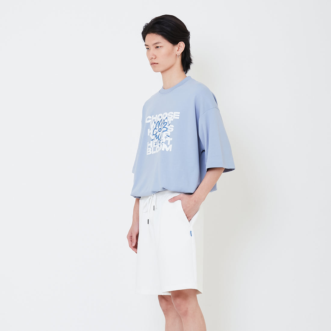 Men Neoprene Shorts - Off White - SM2505110A