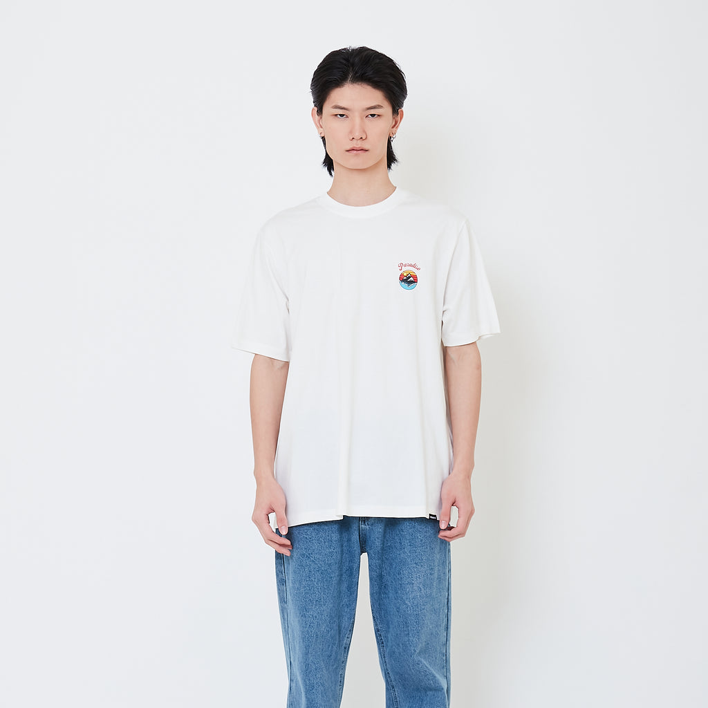 Men Graphic Tee - Off White - SM2506075A