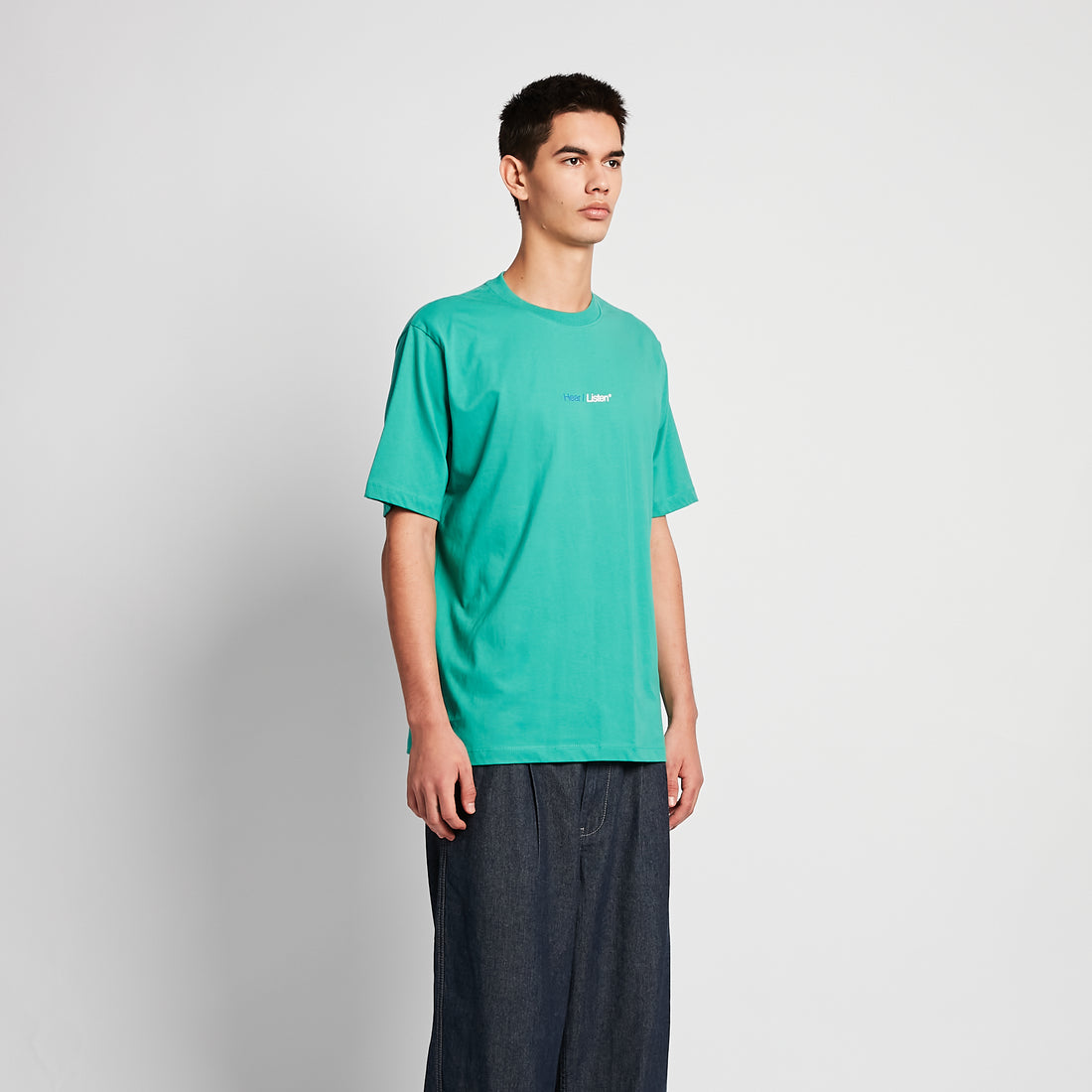 Men Graphic Tee - Green - SM2506076B