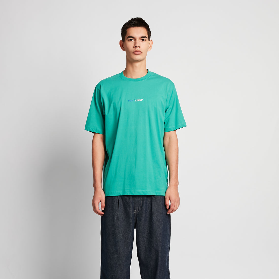 Men Graphic Tee - Green - SM2506076B