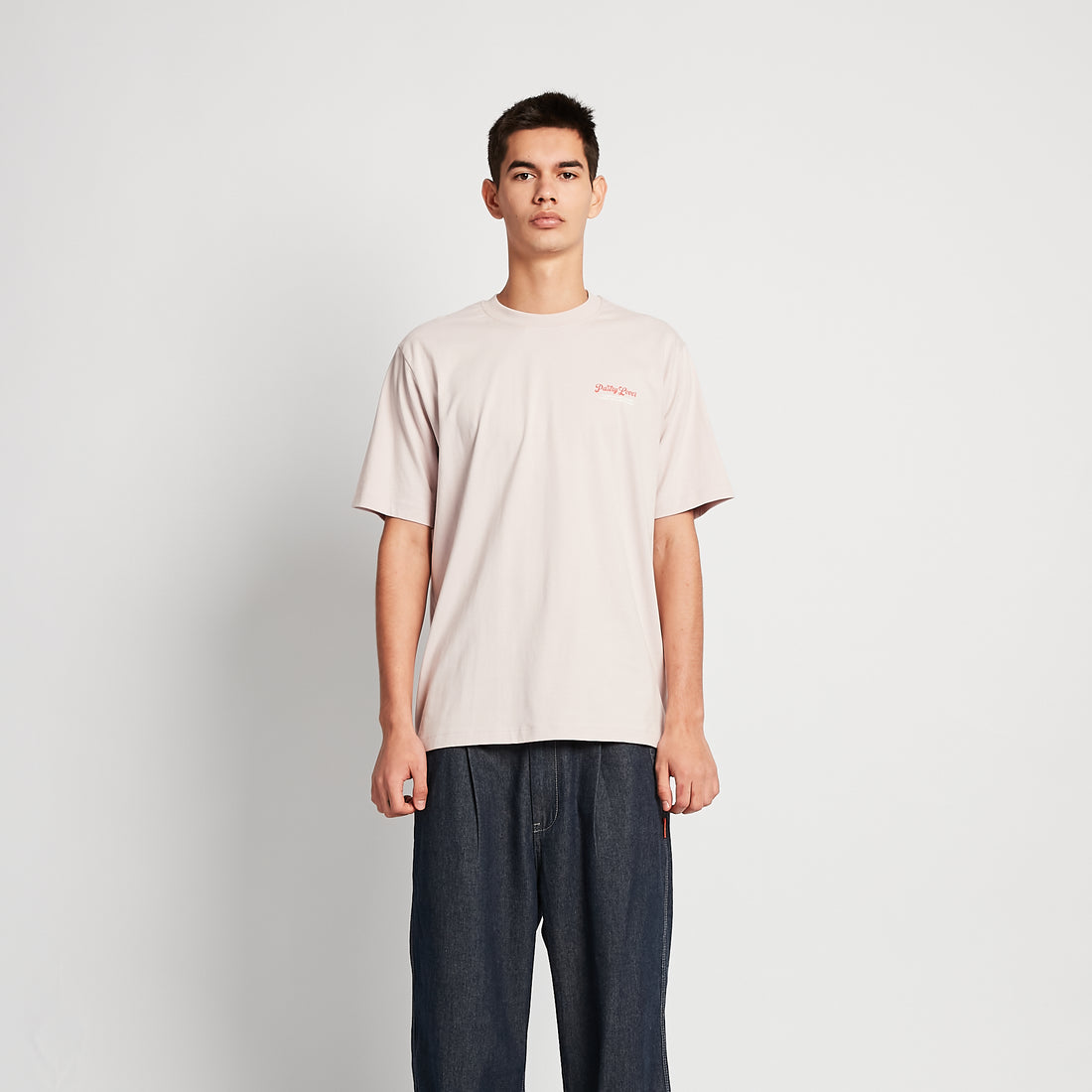 Men Graphic Tee - Dusty Purple - SM2506077A