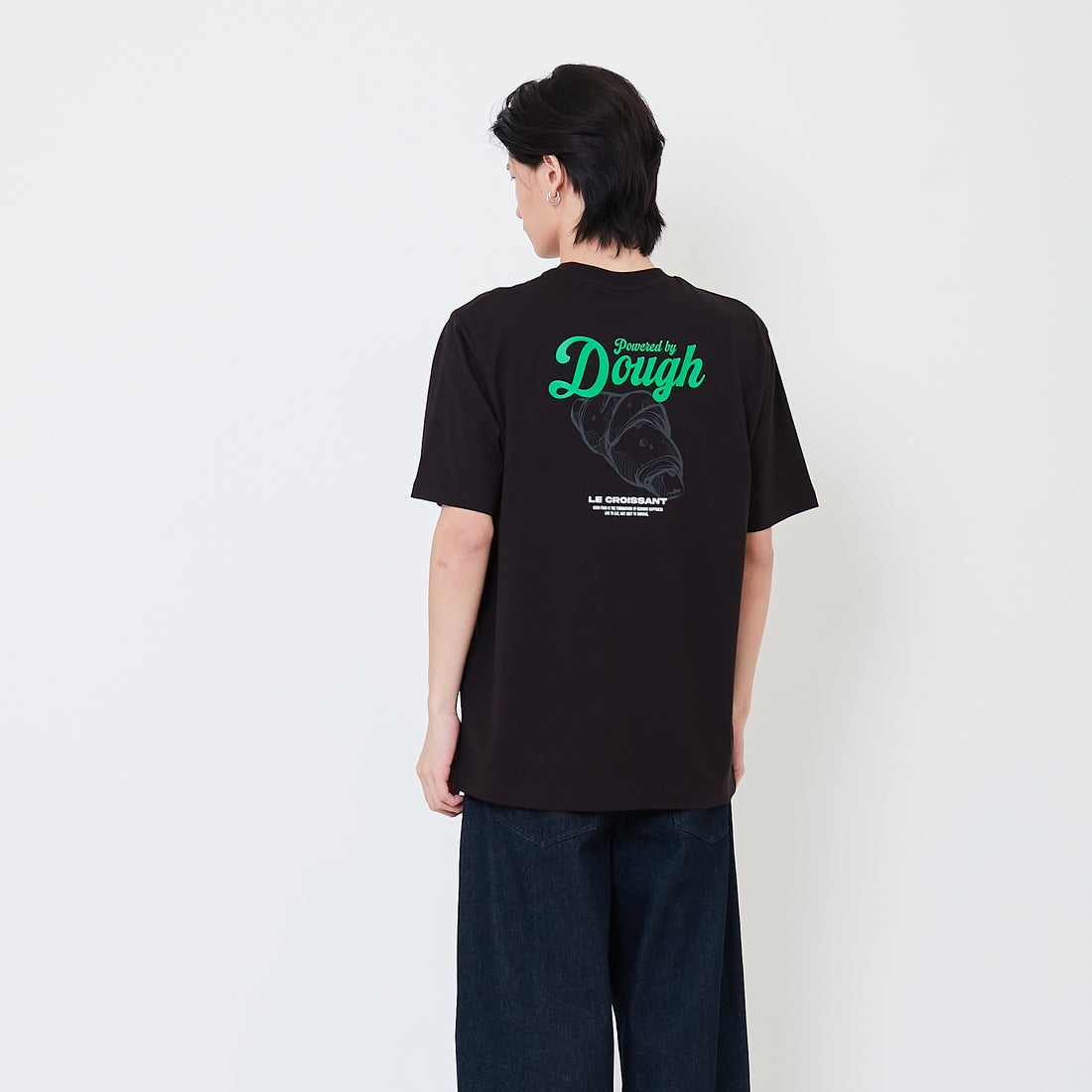 Men Graphic Tee - Black - SM2506077B