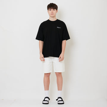 Men Slim Fit Denim Shorts - Off White - SM2506105A