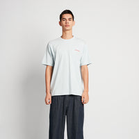 Men Graphic Tee - Light Blue - SM2507079A