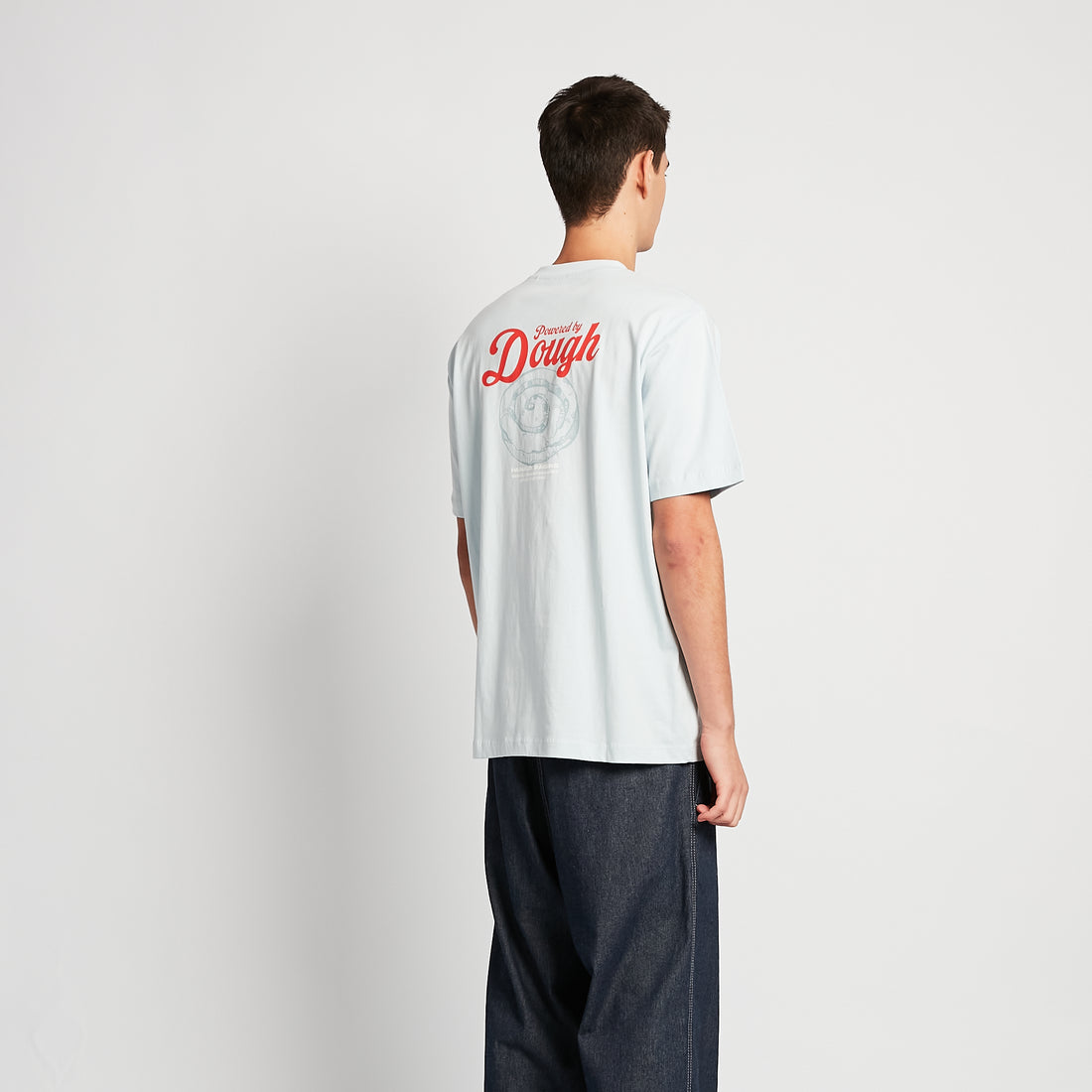 Men Graphic Tee - Light Blue - SM2507079A