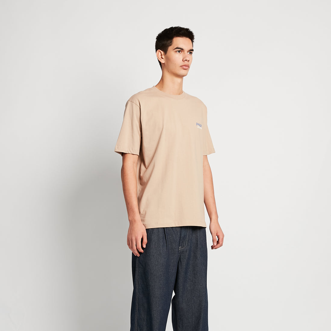 Men Graphic Tee - Brown - SM2507079B