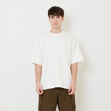 Men Oversized Neoprene Top - Off White - SM2507089A