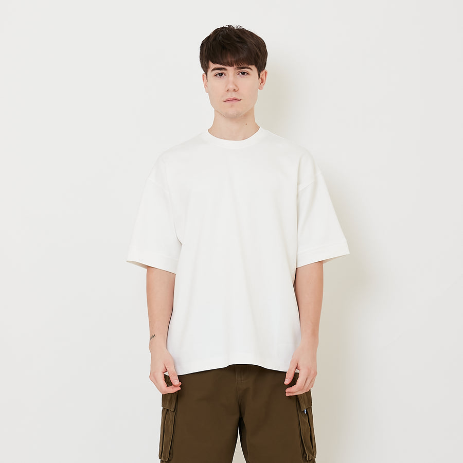 Men Oversized Neoprene Top - Off White - SM2507089A