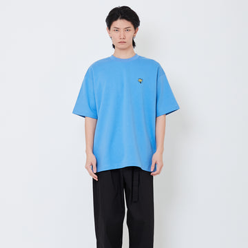 Men Embroidery Oversized Tee - Royal Blue - SM2507116B