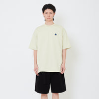 Men Embroidery Oversized Tee - Light Green - SM2507116C