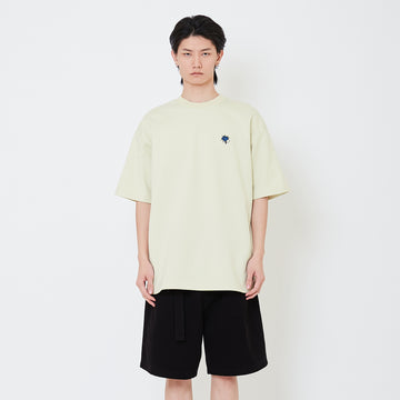 Men Embroidery Oversized Tee - Light Green - SM2507116C