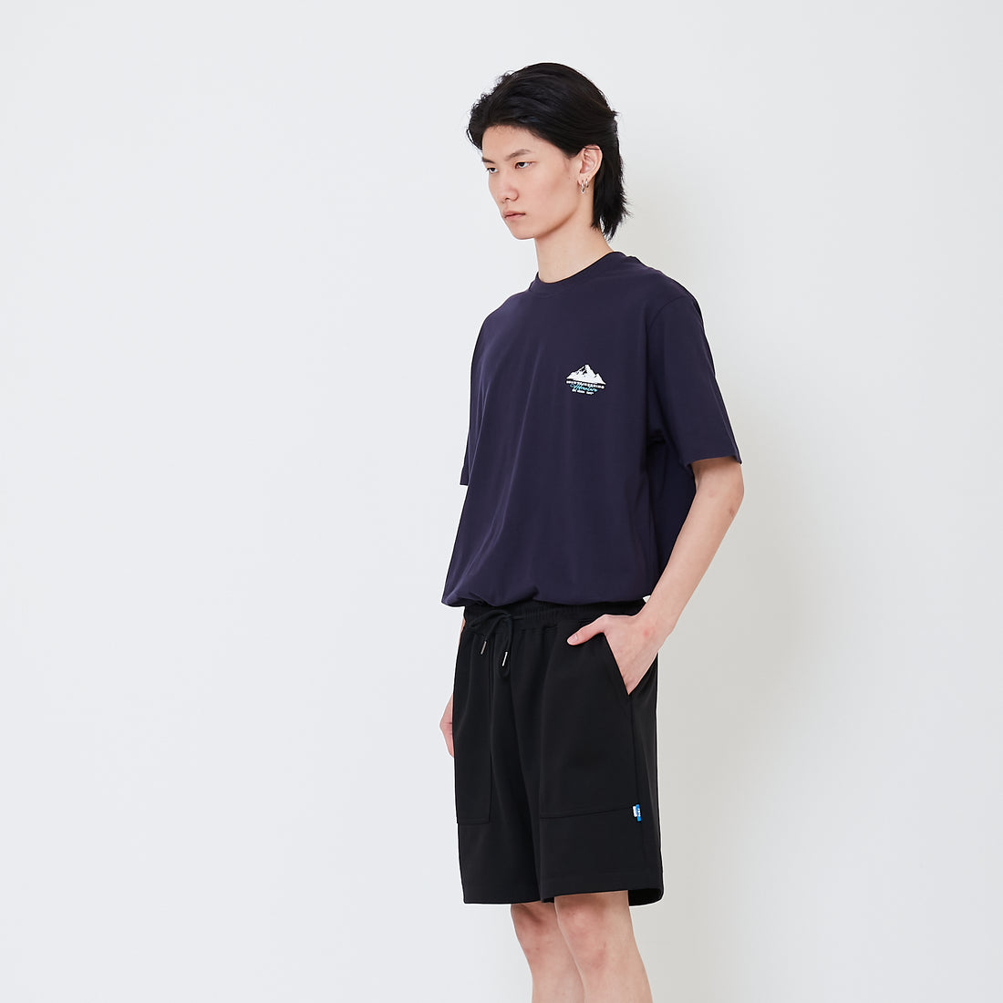 Men Sweat-Shorts - Black - SM2507119C
