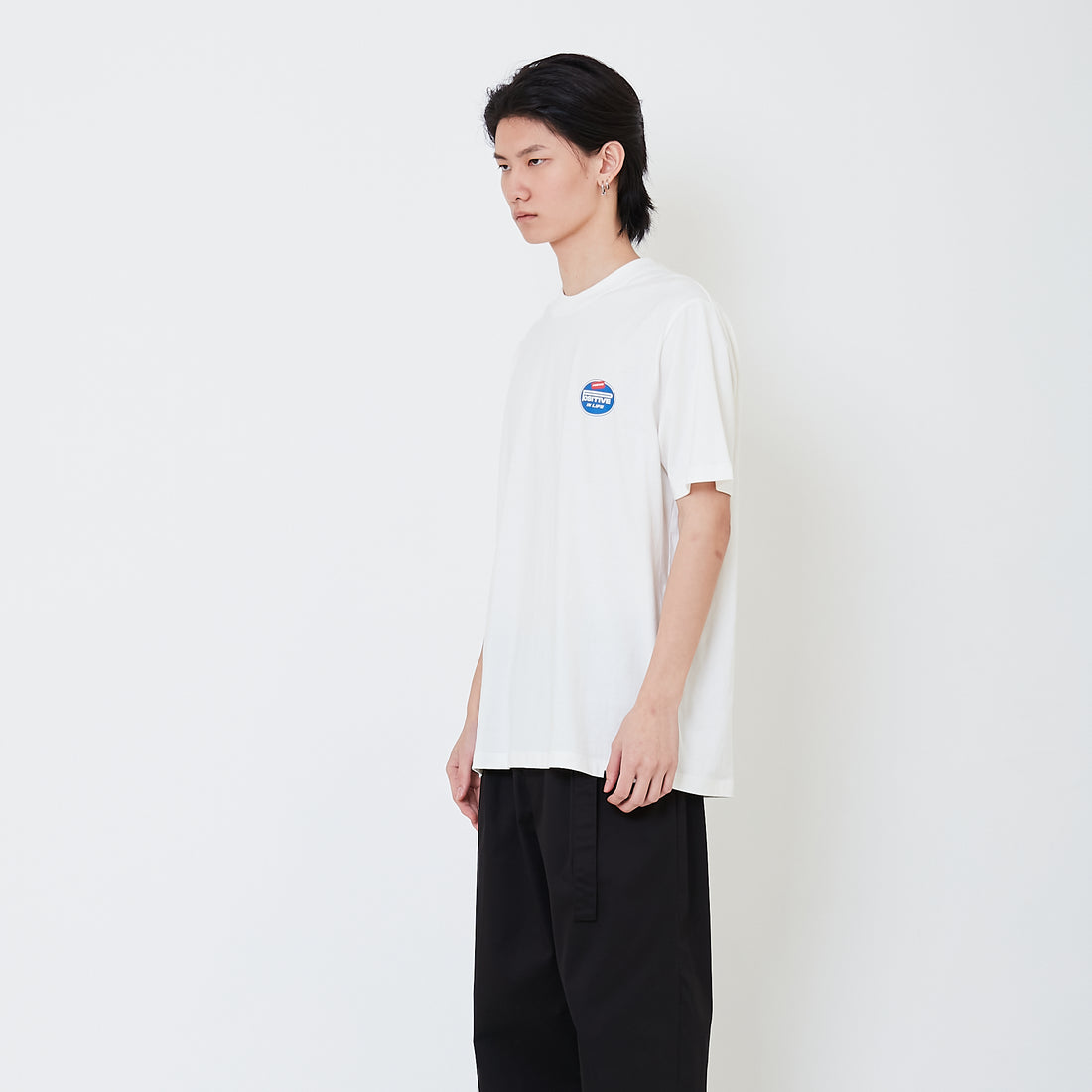 Men Graphic Tee - Off White - SM2508081A