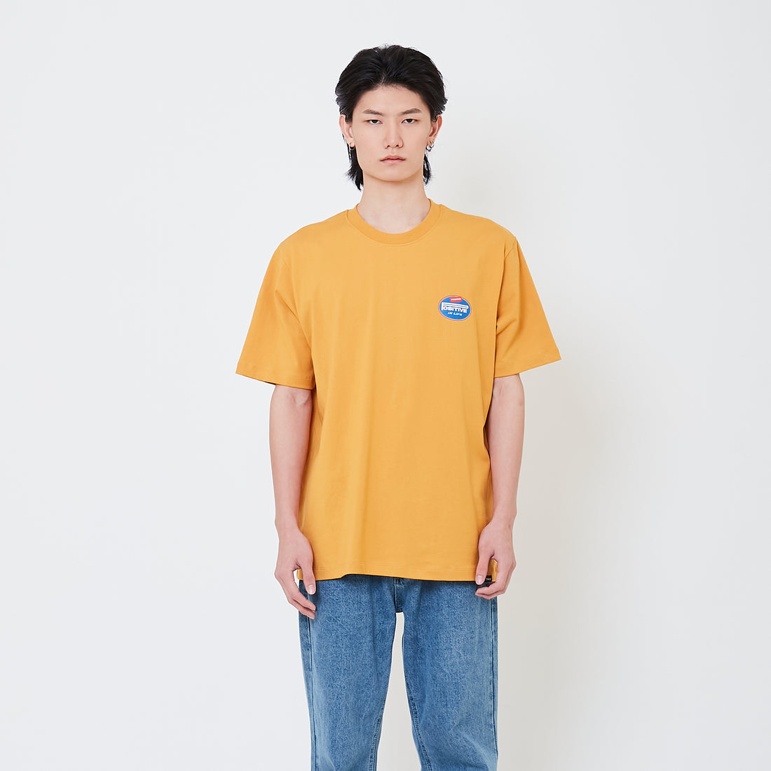 Men Graphic Tee - Orange - SM2508081B