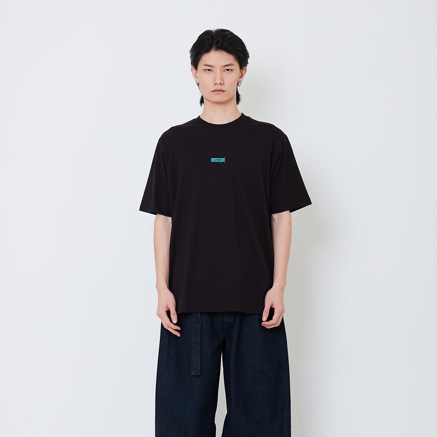 Men Graphic Tee - Black - SM2508083B