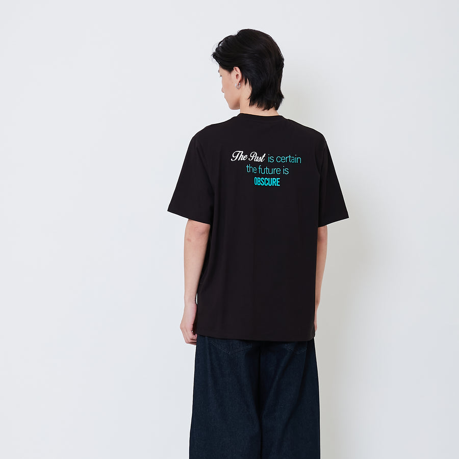 Men Graphic Tee - Black - SM2508083B