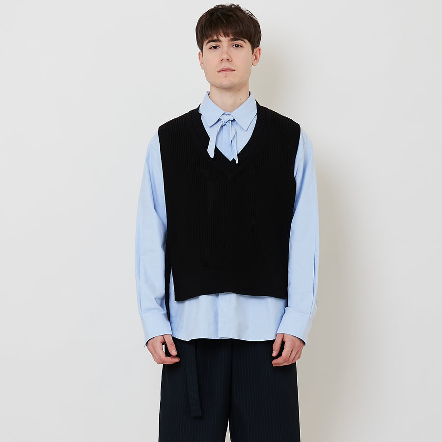 Men Vest Top - Black - SM2508124A