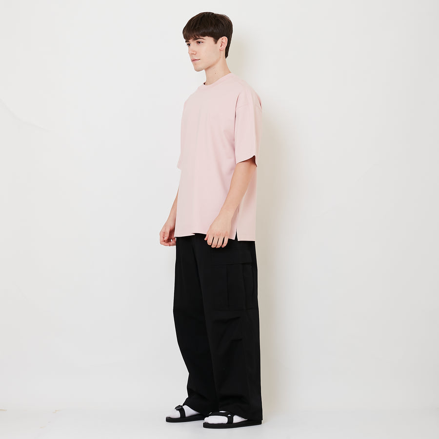 Men Twill Cargo Long Pants - Black - SM2508132B