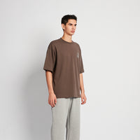 Men Embroidery Oversized Tee - Metal - SM2508135C