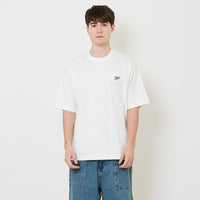 Men Embroidery Oversized Tee - Off White - SM2508136A