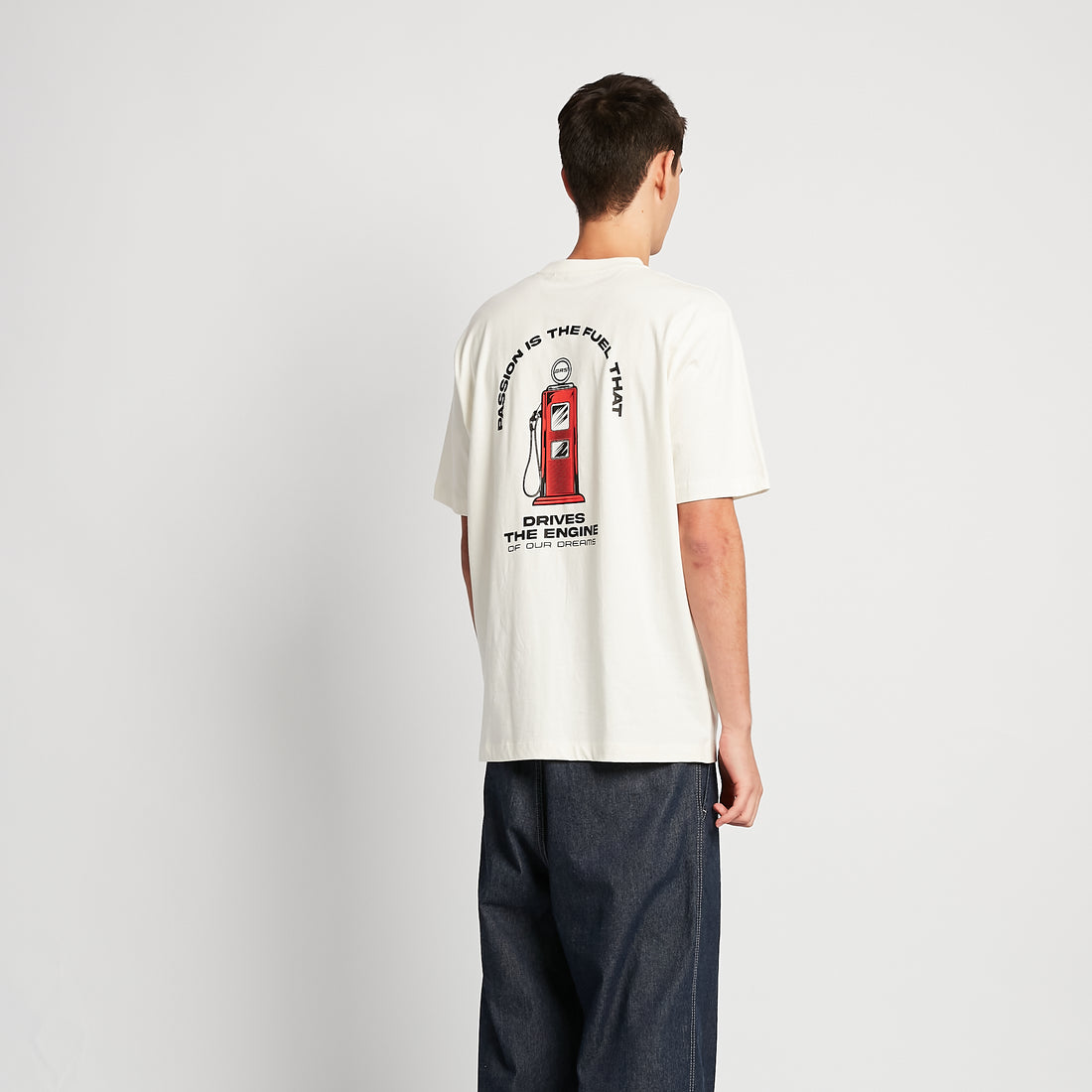 Men Graphic Tee - Off White - SM2509084A