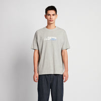 Men Graphic Tee - Melange Grey - SM2509086B