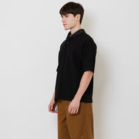 Men Oversized Neck-Tie Tee - Black - SM2509143B