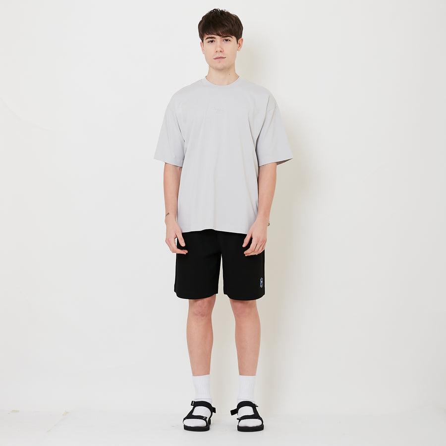 Men Embroidery Shorts - Black - SM2509148B