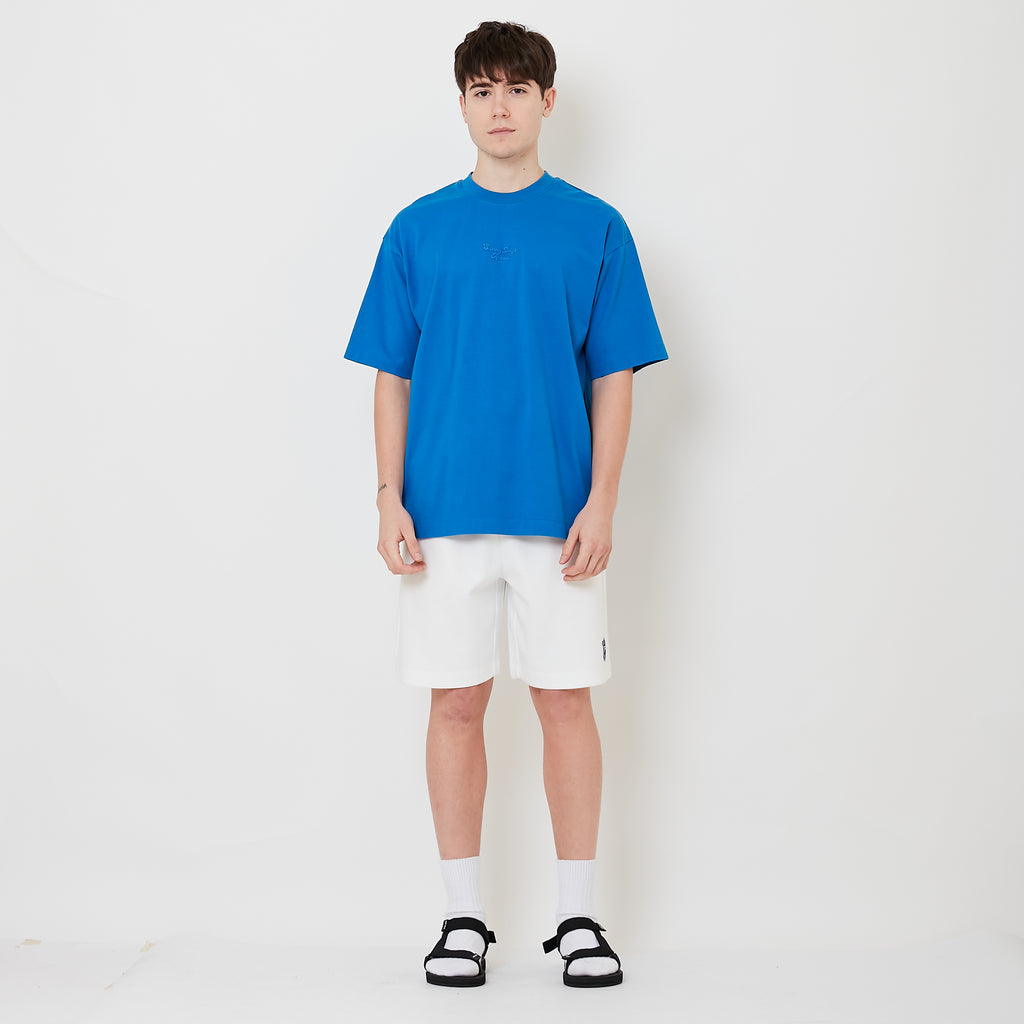 Men Embroidery Shorts - Off White - SM2509148A