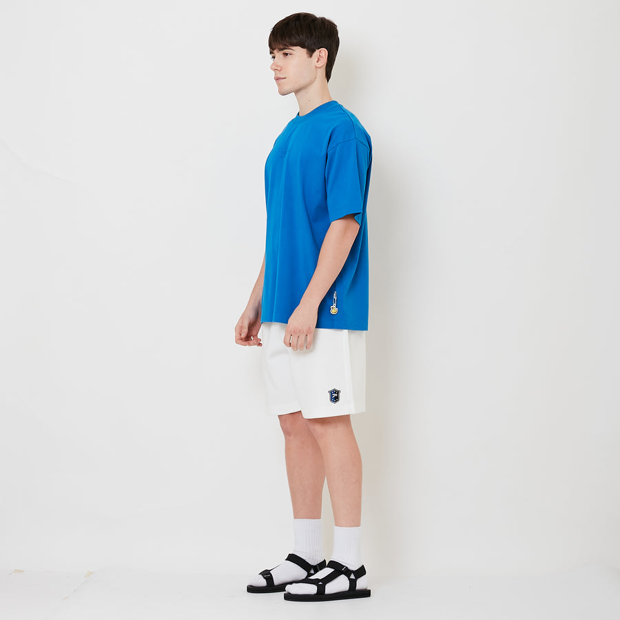 Men Embroidery Shorts - Off White - SM2509148A