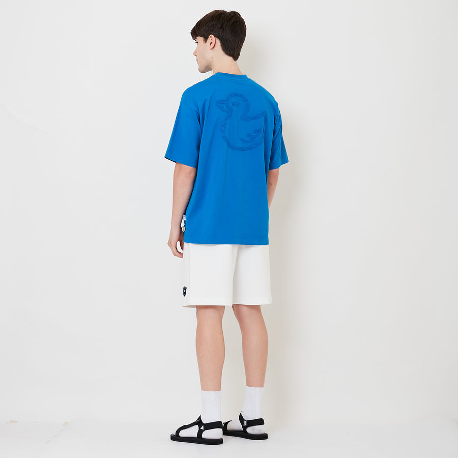 Men Embroidery Shorts - Off White - SM2509148A