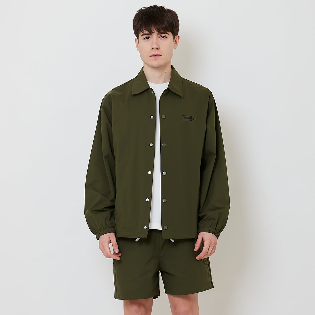 Men Oversized Couch Jacket - Army Green - SM2509152A