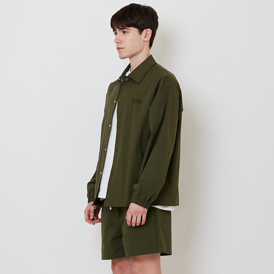 Men Oversized Couch Jacket - Army Green - SM2509152A