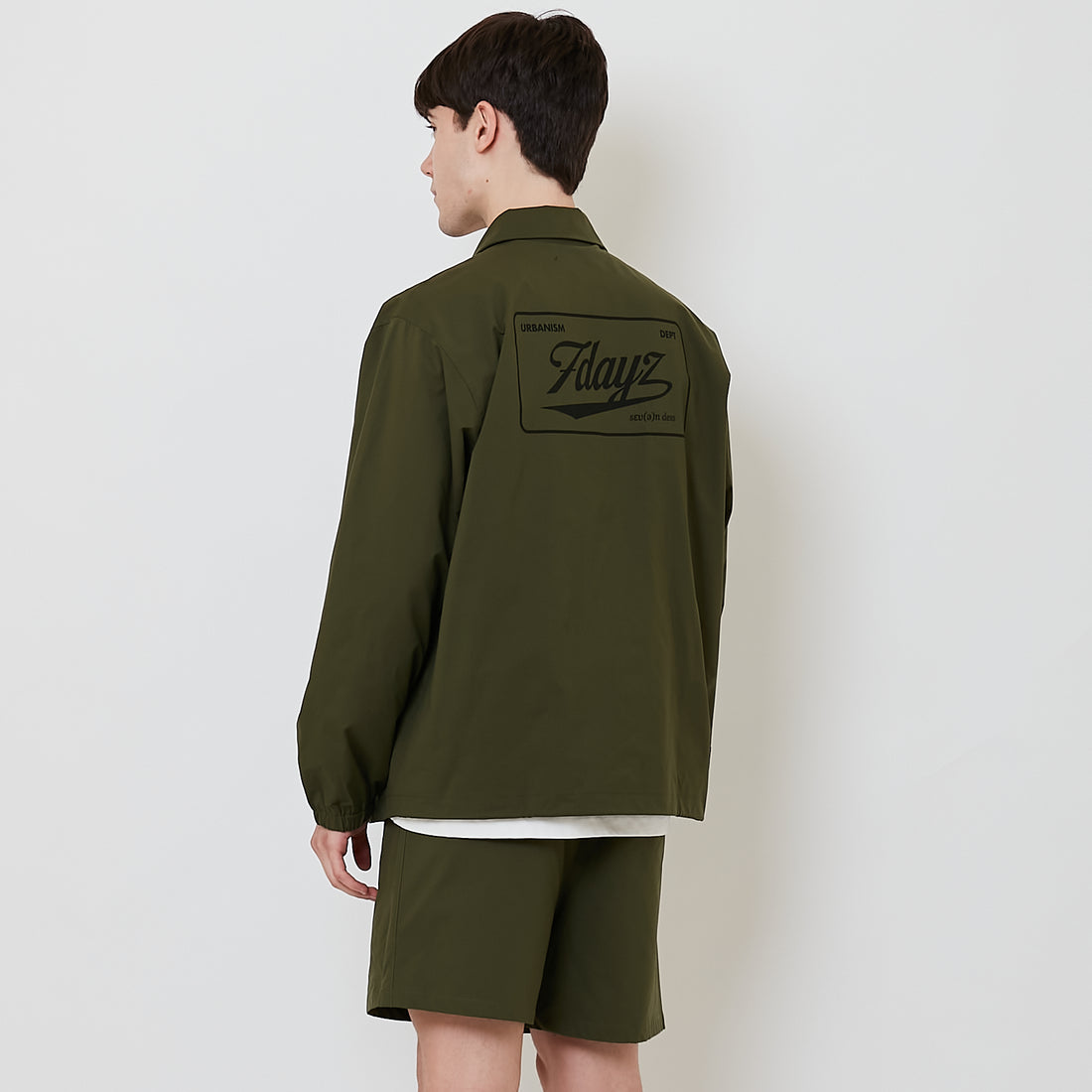 Men Oversized Couch Jacket - Army Green - SM2509152A