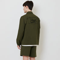Men Oversized Couch Jacket - Army Green - SM2509152A
