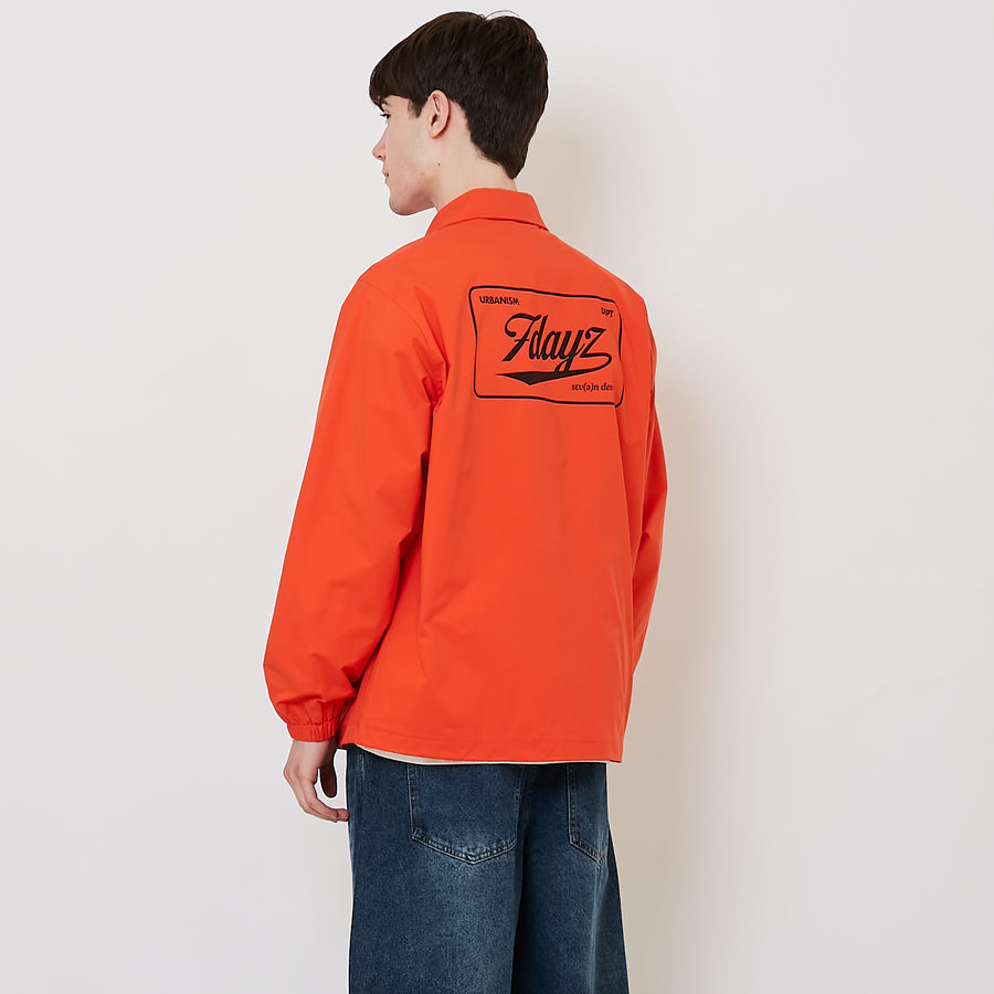 Men Oversized Couch Jacket - Orange - SM2509152C