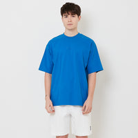 Men Embroidery Oversized Tee - Royal Blue - SM2509156D